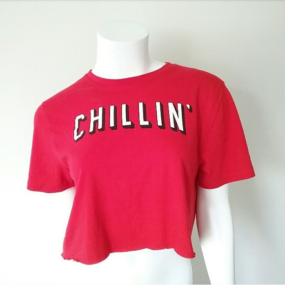 Old Navy Tops - Old Navy Chillin' Netflix Graphic Red Crop Top Old Navy Tops - Old Navy Chillin' Netflix Graphic Red Crop Top